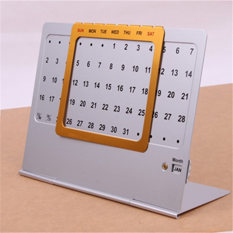 L size Aluminium Perpetual calendar 