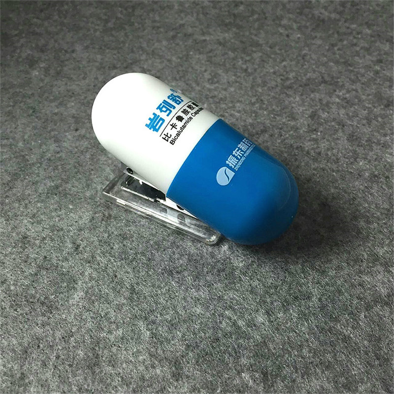 Capsual Shape Mini Plastic Stapler 