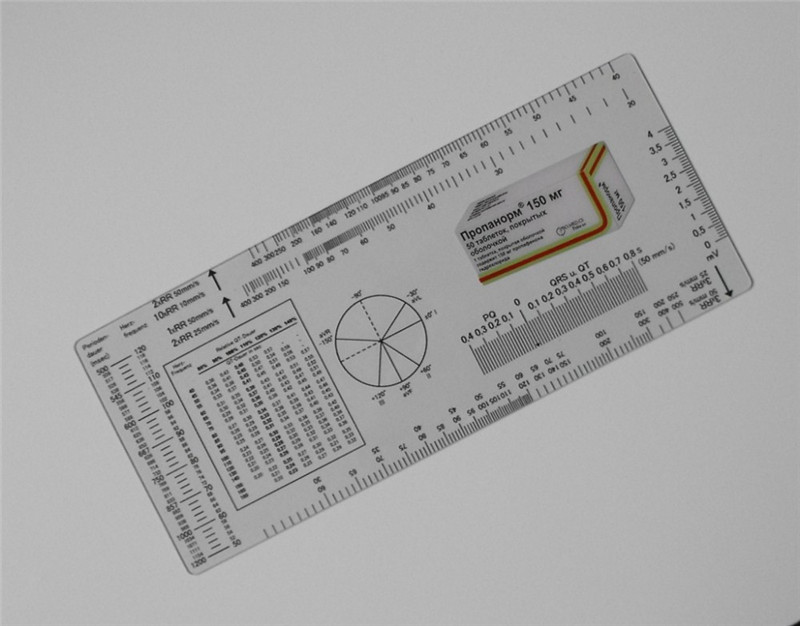 Heart rate ruler 