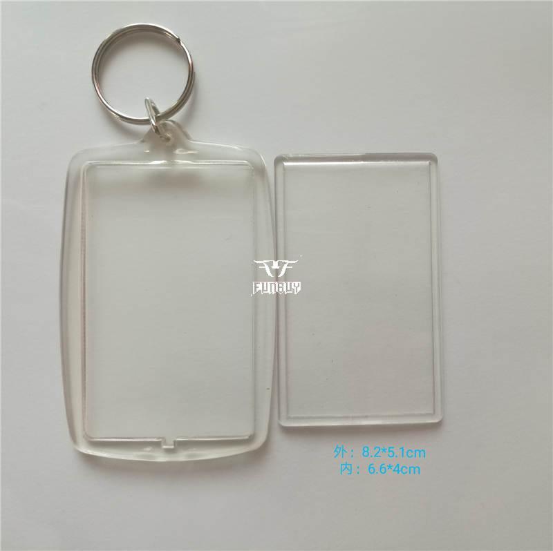 Transparent Blank Acrylic keychain series