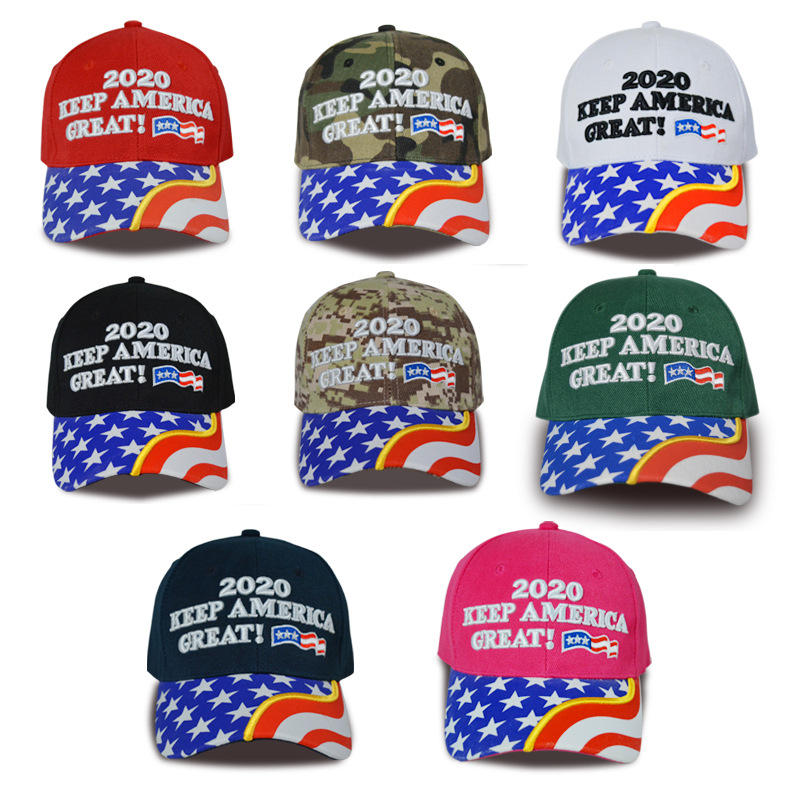 Trump2020 Embroidery logo 6 Panels Baseball Cap 