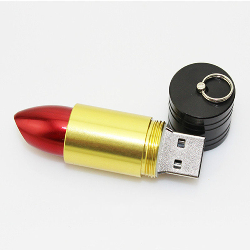 Metal Lipstick shape USB Flash Drive   