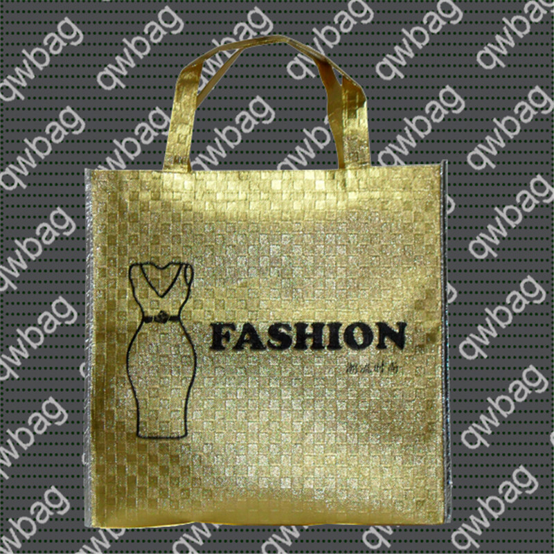 Vertical Type Laminated PP Non Woven Tote Shopping Bag 