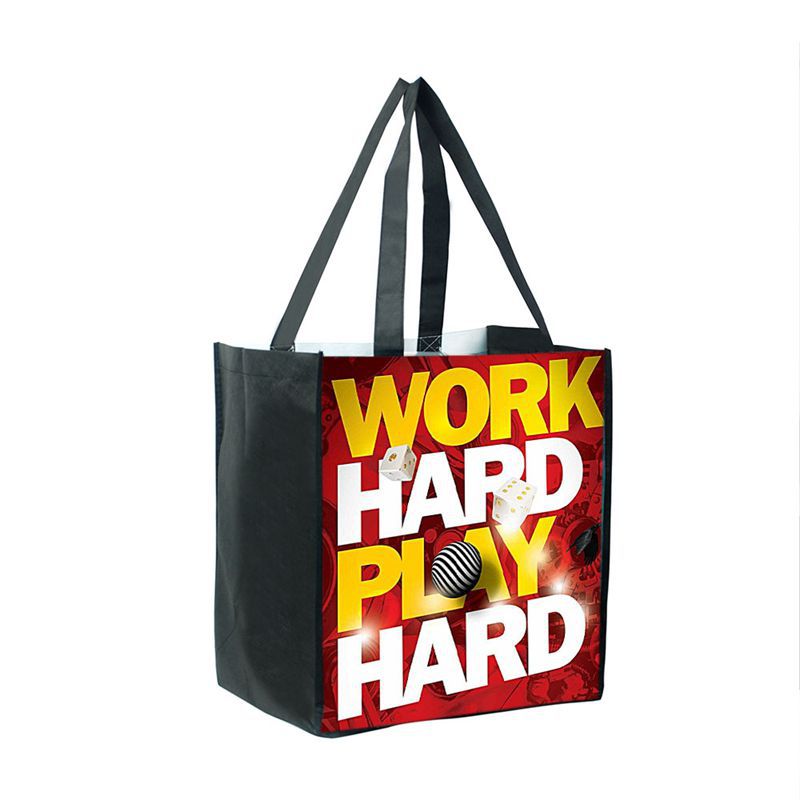 Double sides Heat transfer printing Laminated Pet Tote Shopping Bag 