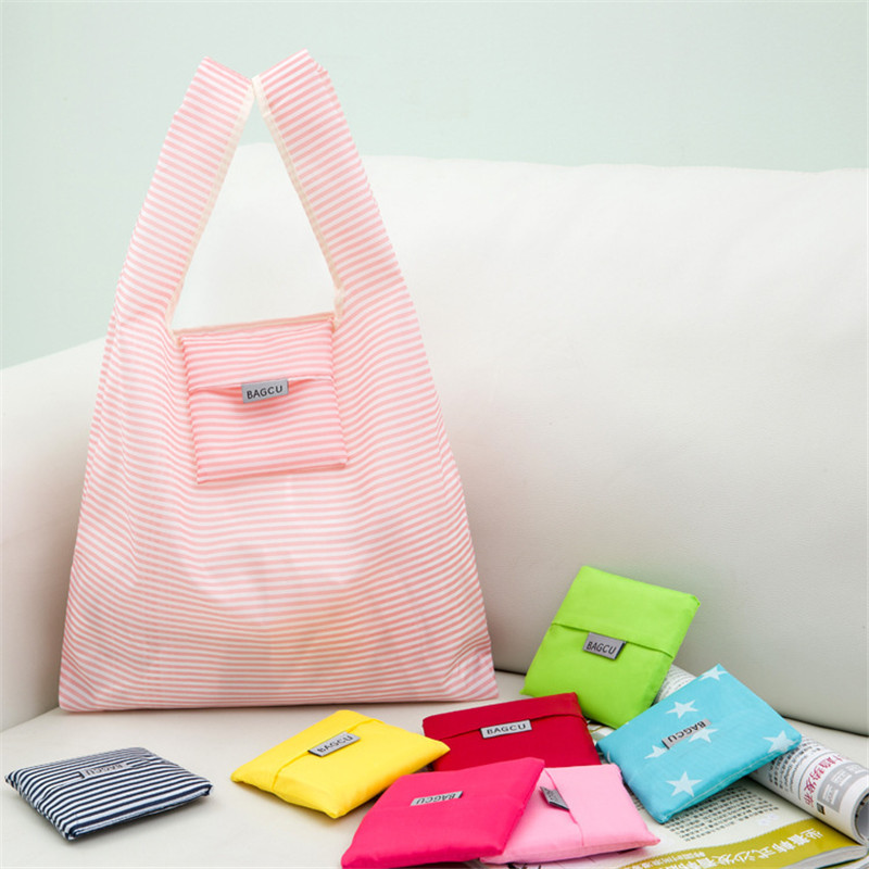 Portable Folded Polyester Shopping Bag  