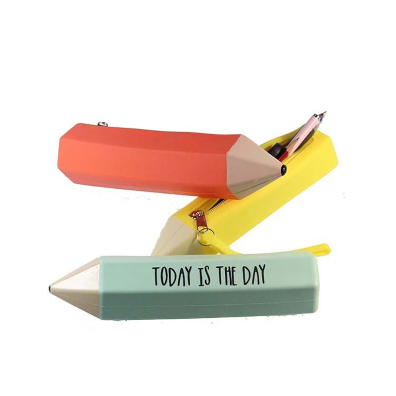 Pencil shaped pen bag pencil case 
