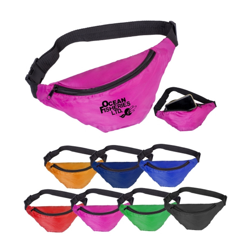 One Pocket Nylon Fanny Pack in Polyester/ Nylon