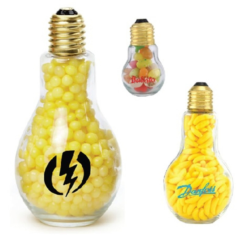 Glass Light Bulb Shaped Jars