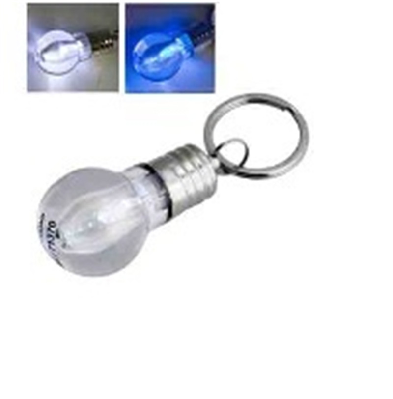 LED flashlight swivel keychain
