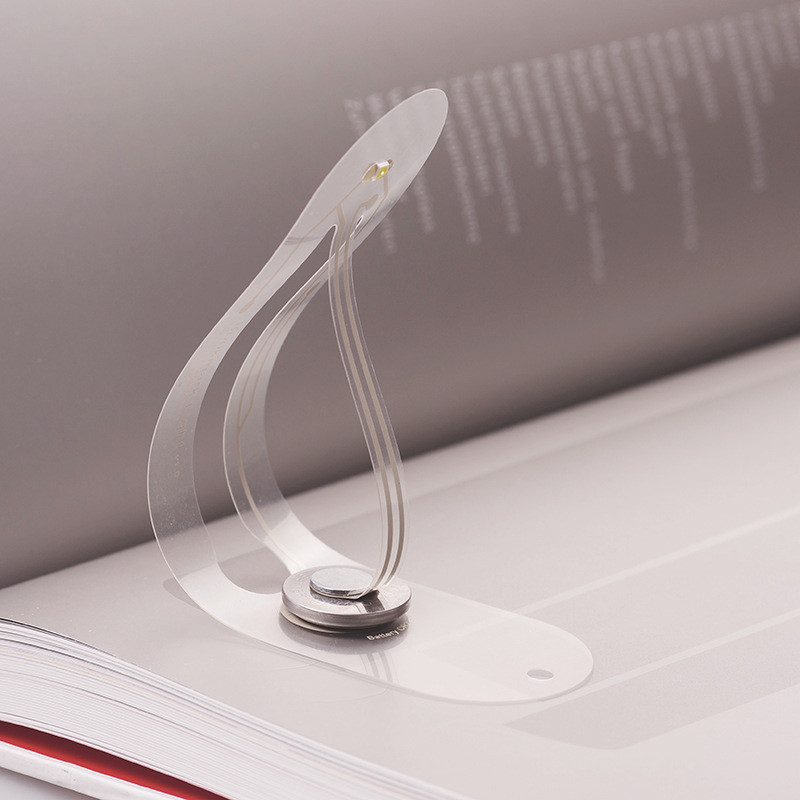 Transparent plastic Bookmark Led light 