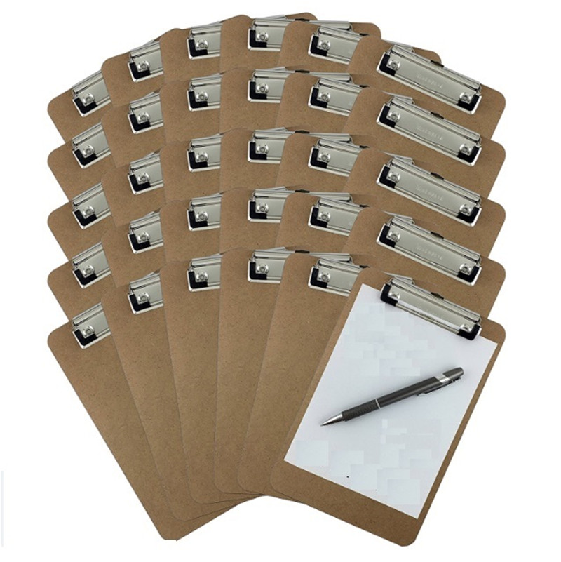 30Packs/box Letter Size MDF Clipboard 