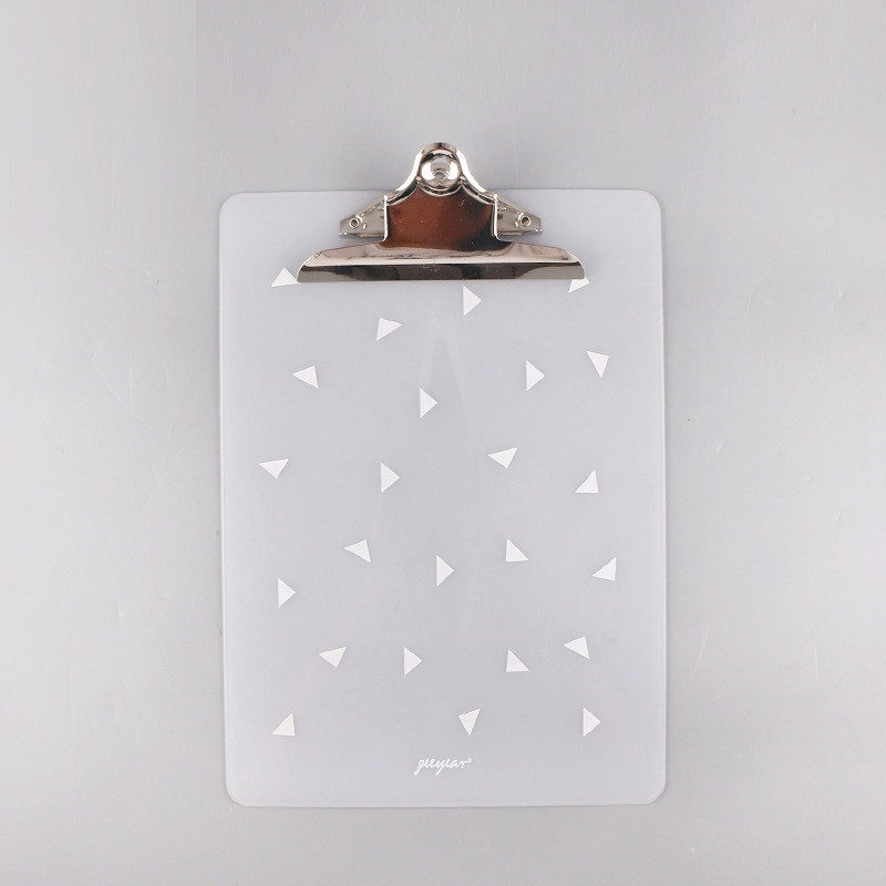 Full color UV printing  Plastic Clipboard  With Butterfly Clip                                                                                                                       