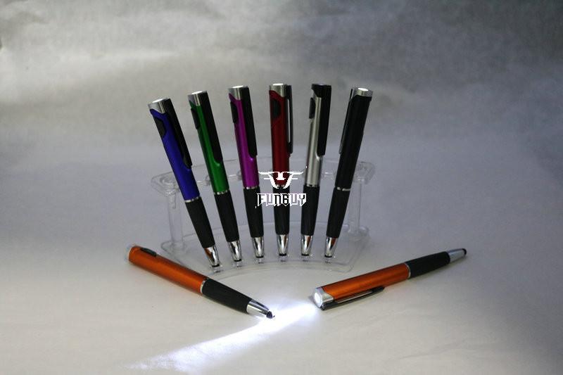  Plastic Lamp box ballpoint pen with Led Light