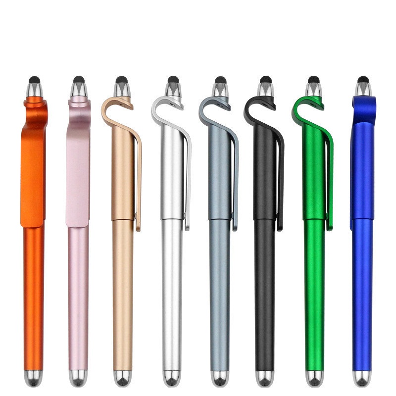 Multi-function ABS Plastic Advertising ball pen&TouchPen&phone holder 3-in-1