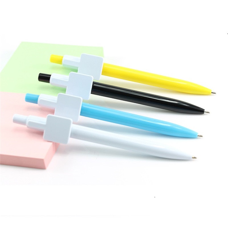 Squar Click Plastic Ballpoint Pens