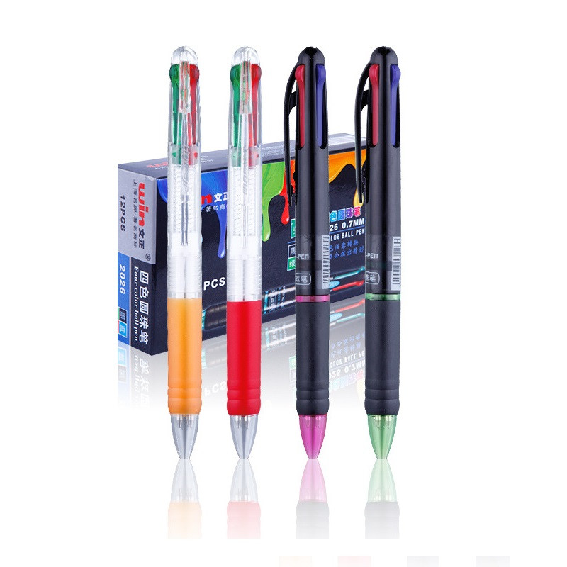 Creative Click Plastic  Four-color Ballpoint Pen Ballpen Ball pen