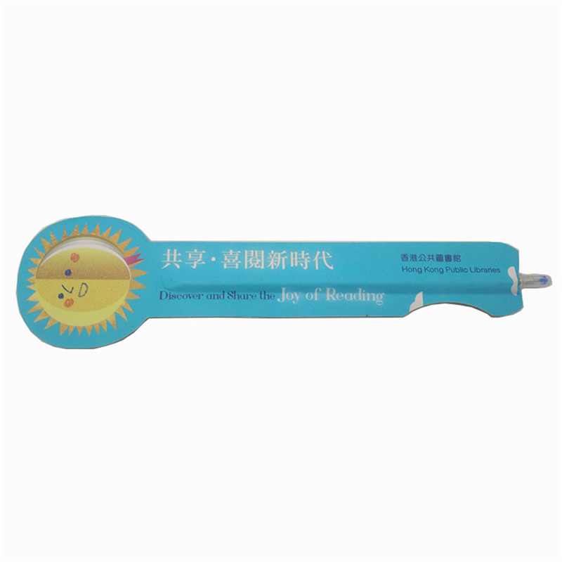 Advertising Sun Bookmarker Pen Paper Ball Pen  