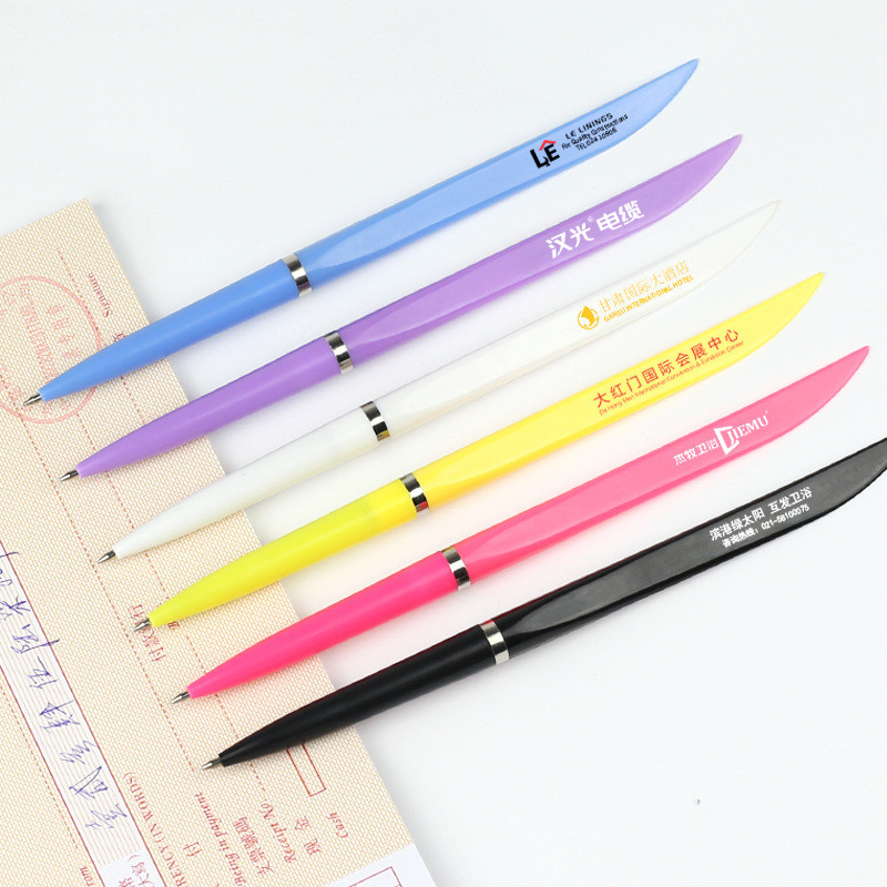 Plastic knife pen twist Box opener ballpoint pen