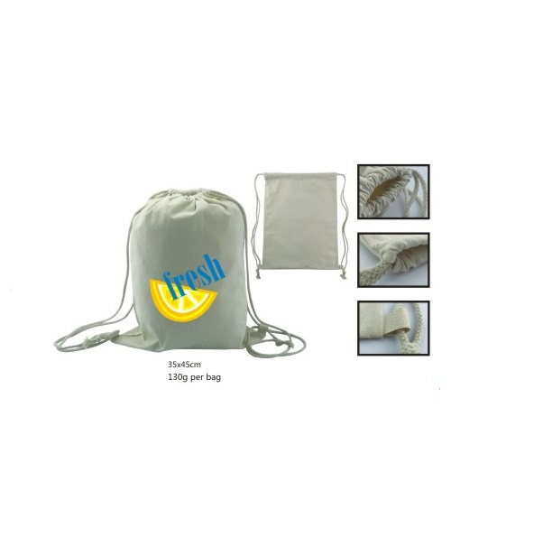 Cotton Drawstring Cotton Bag For Promotion